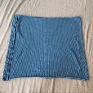 Lululemon Blue & White Striped Blanket Scarf